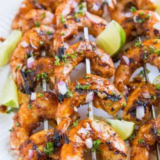 Chili Lime Grilled Shrimp Skewers