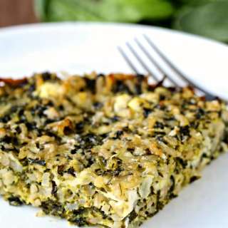 Greek Spinach and Rice Pie
