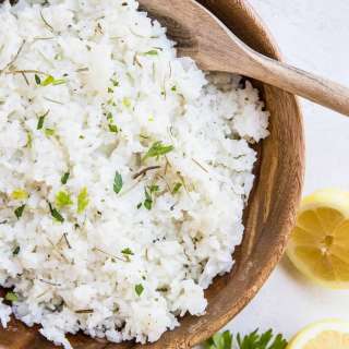 Lemon Garlic Rosemary Rice
