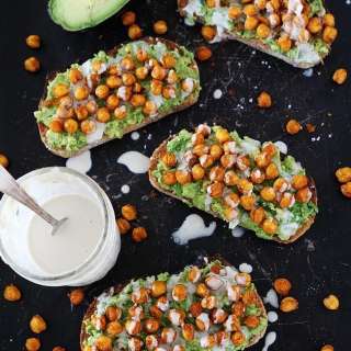 Roasted Chickpea Avocado Toast