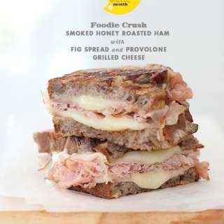 Honey Smoked Ham with Fig Spread Grilled Cheese