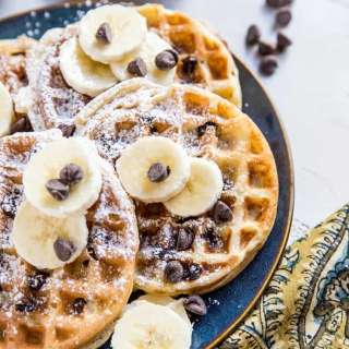 Chocolate Chip Sourdough Waffles