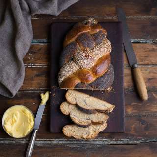 Braided honey bread