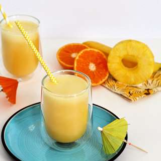 Tropical Pineapple Banana Smoothie