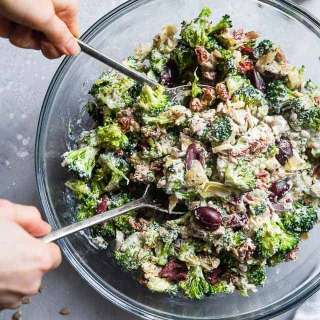 Mediterranean Low Carb Broccoli Salad