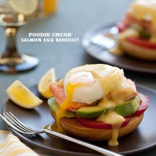 Salmon and Bagel Egg Benedict