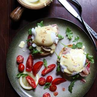 Arugula and Prosciutto Egg Benedict