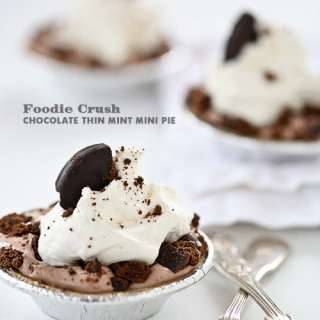 Chocolate Thin Mint Mini Pie