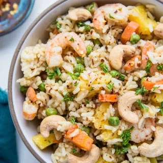 Pineapple Fried Rice with Shrimp