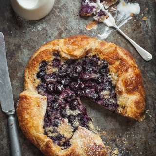 Easy blueberry & frangipane galette