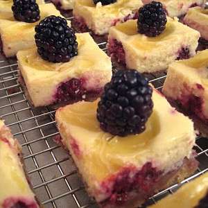 Lemon Blackberry Cheesecake Bars