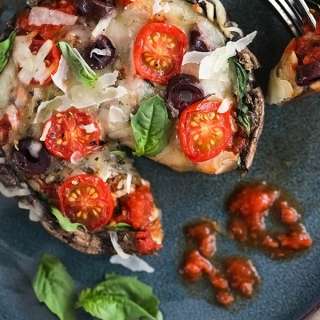 Pizza Stuffed Portobello Mushrooms
