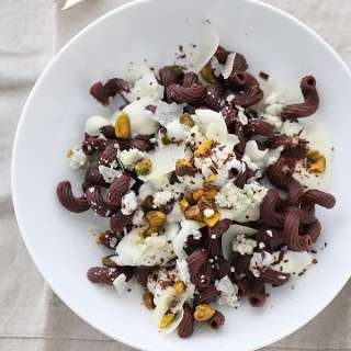 Chocolate Pasta with Gorgonzola Cream Sauce