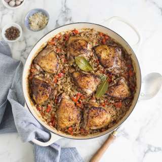 One pot jerk chicken & rice