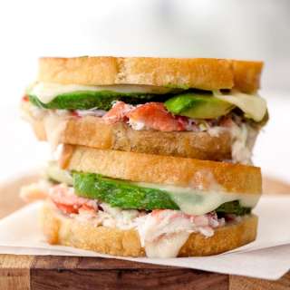 Crab and Avocado Grilled Cheese