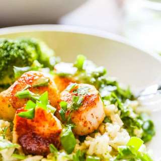 Seared Scallops with Chimichurri Sauce