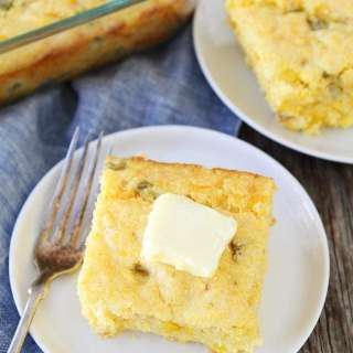 Green Chile Cheddar Cheese Cornbread