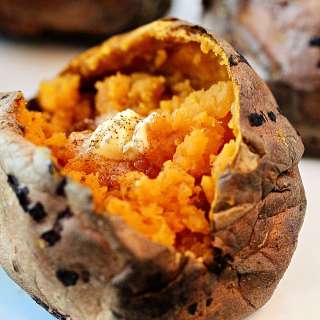 Air Fryer Baked Sweet Potatoes