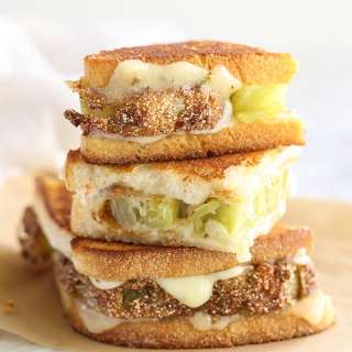 Fried Green Tomatoes Grilled Cheese Sandwich
