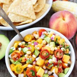 Peach, Corn, and Avocado Salsa