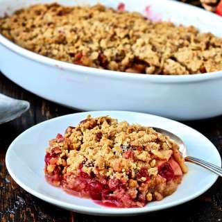 Healthy Apple Cranberry Crisp