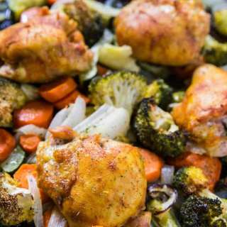 Turmeric Chicken Sheet Pan Dinner