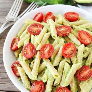 Avocado Goat Cheese Pasta