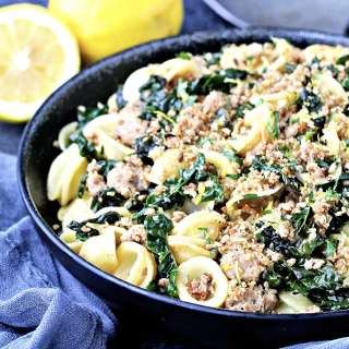 Orecchiette Pasta with Sausage and Kale