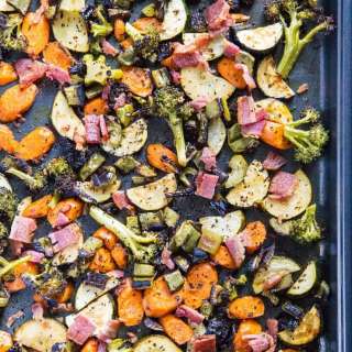 Balsamic Roasted Vegetables with Bacon