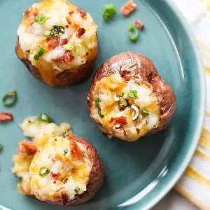 Loaded Twice-Baked Red Potatoes