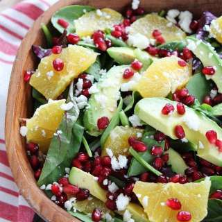 Pomegranate, Orange, and Avocado Salad