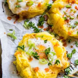 Spaghetti Squash Egg Nests