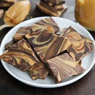 Peanut Butter Chocolate Swirl Bark