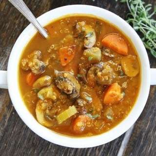Mushroom Quinoa Soup