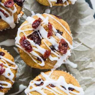 Coconut Flour Cranberry Orange Muffins