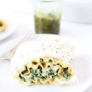 Pesto Lasagna Roll Ups