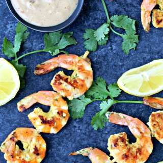 Coconut Curry Shrimp Kebabs