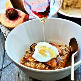 Peach Baked Oatmeal
