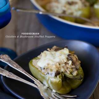 Creamy Chicken and Mushroom Stuffed Peppers