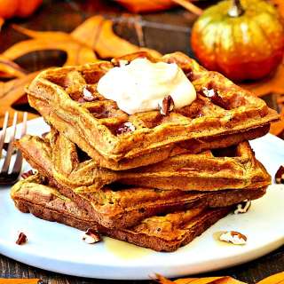 Pumpkin Spice Waffles