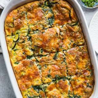 Zucchini Herb Sausage Breakfast Casserole
