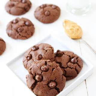 Flourless Chocolate Peanut Butter Cookies