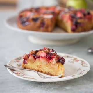 Apple & cherry torte