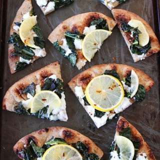 Meyer Lemon, Kale, and Goat Cheese Flatbread