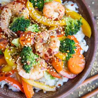 Orange-Ginger Shrimp Stir Fry