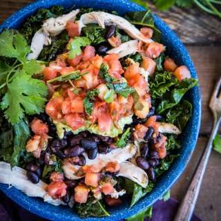 Chicken Burrito Bowls with Black Beans