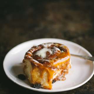 Hot cross cinnamon sticky buns
