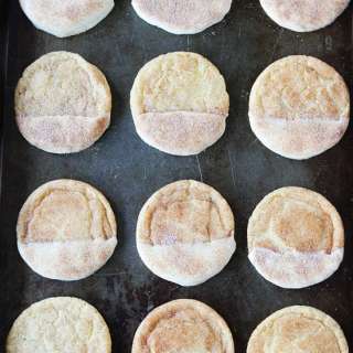 White Chocolate Dipped Snickerdoodles