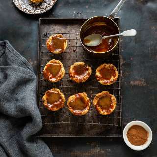 Easy custard tarts with cinnamon & orange