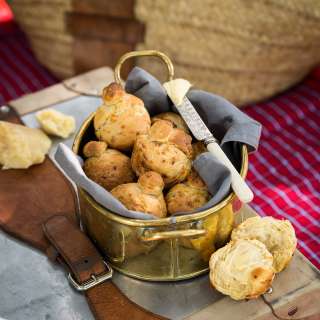Cheesy brioche rolls from Angama Mara